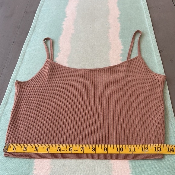 L.A. Hearts Ribbed Cropped Cami Tank Top - Picture 7 of 8